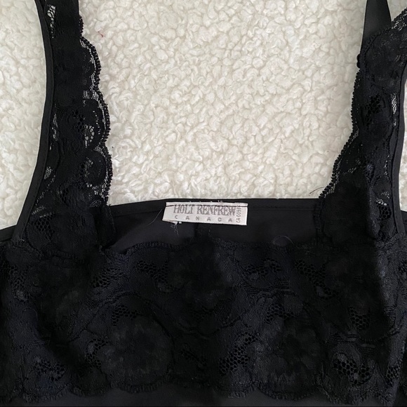 Holt Renfrew Canada Black Silk Top - Picture 3 of 5